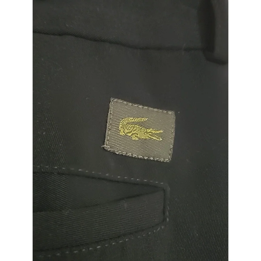 Lacoste Slacks Pants Size 32 Men's Black Dress Classic Fit Trousers